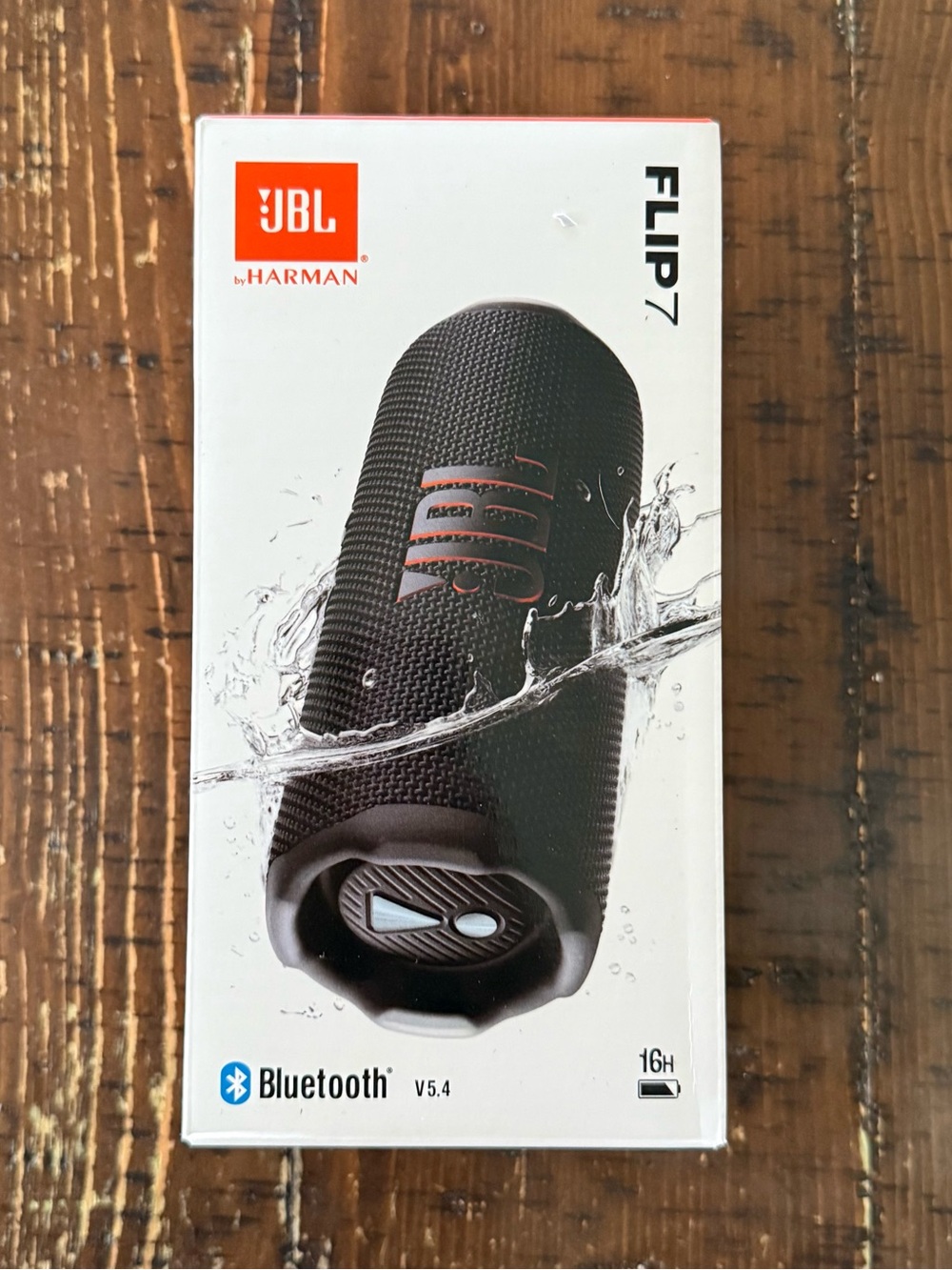 JBL Flip 7 Portable Waterproof Bluetooth Speaker in Black, Red or Blue